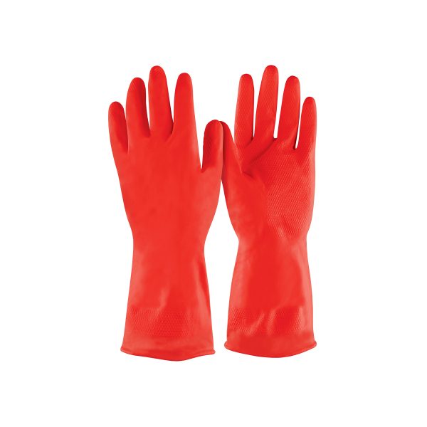 29948 - Guantes de látex para limpieza, rojos, M, Pretul