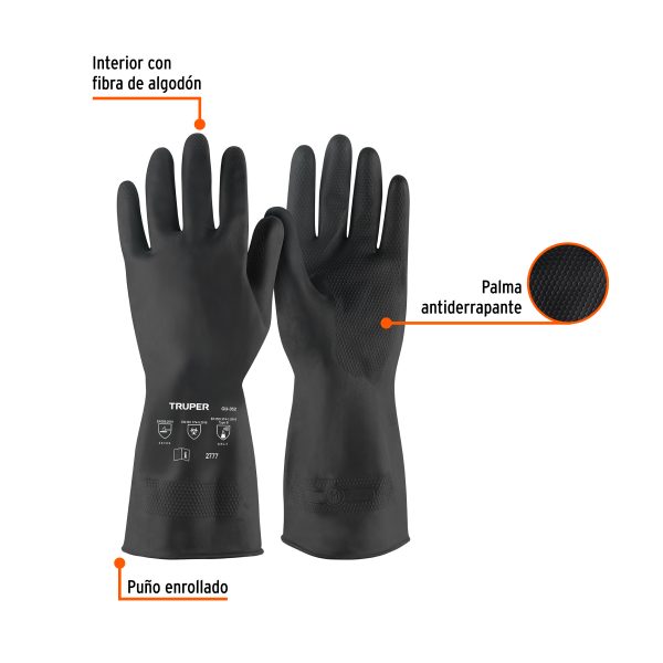 14266 - Guantes de látex para pintor, M, TRUPER