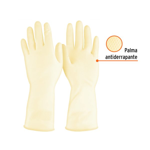 14264 - Guantes de látex para manejo de alimentos, M, TRUPER