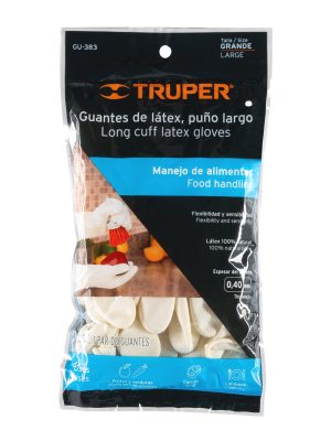 14265 - Guantes de látex para manejo de alimentos, G, TRUPER