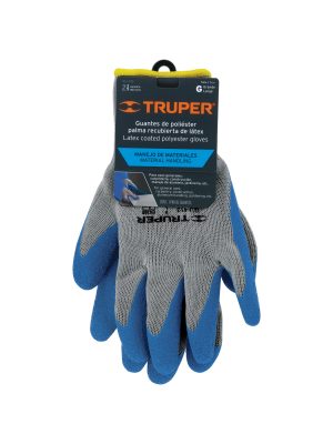 15267 - Guantes de poliéster recubiertos de latex, G, TRUPER