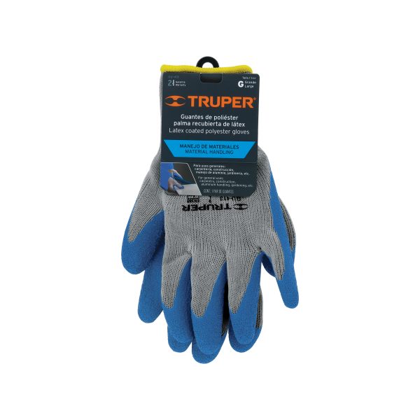 15267 - Guantes de poliéster recubiertos de latex, G, TRUPER