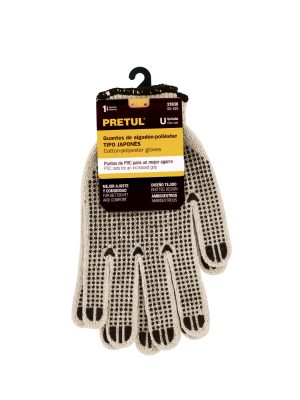 GU-425E1.jpg 21830 - Guantes de algodón con puntos de PVC en palma y dorso,PRETUL