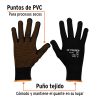 12652 - Guantes de poliéster con puntos de PVC en palma, G, TRUPER