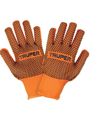 GU-445.jpg 103925 - Guantes de algodón con puntos de PVC en palma y dorso, TRUPE