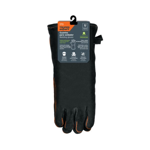 103804 - Guantes negros reforzados para soldador, TRUPER EXPERT