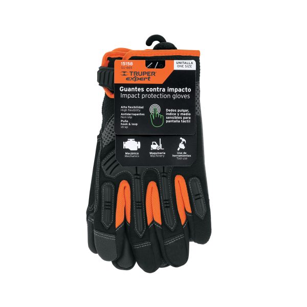 15158 - Guantes para mecánico con protección anti-impacto, TRUPER