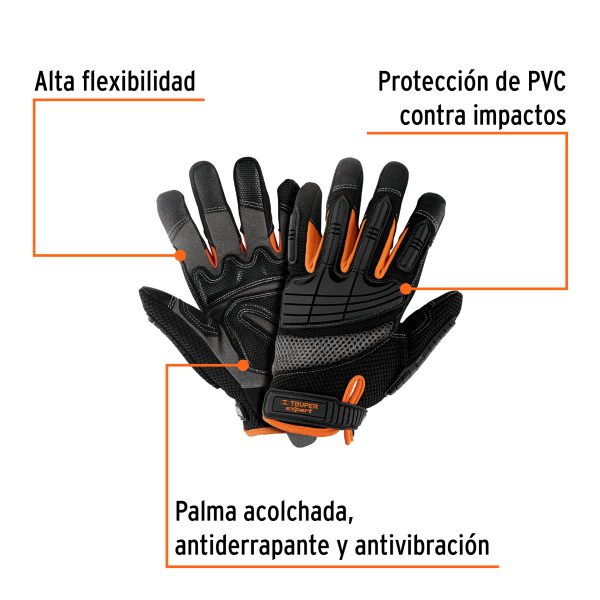 15158 - Guantes para mecánico con protección anti-impacto, TRUPER
