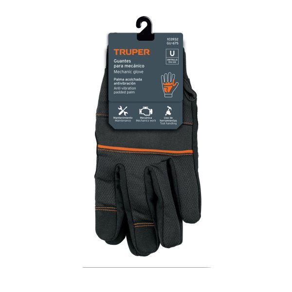 103932 - Guante para mecánico, antivibraciones, unitalla, TRUPER