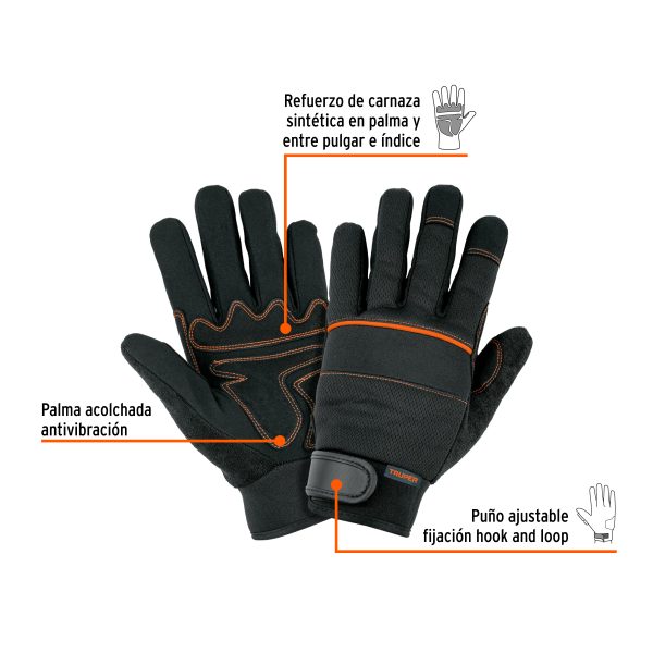 103932 - Guante para mecánico, antivibraciones, unitalla, TRUPER