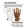 14288 - Guantes de piel de cabra con dorso de carnaza, TRUPER