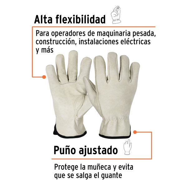 14999 - Guantes de piel de cerdo, tipo operador, TRUPER