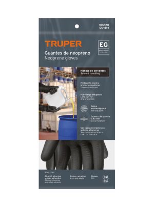 GU-814E1.jpg 103820 - Guantes de neopreno p/manejo de químicos, XG, Truper