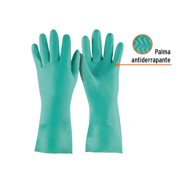 15324 - Guantes de nitrilo verde, multiusos, G, TRUPER