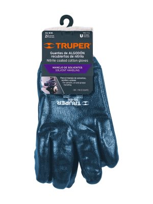 GU-835E1.jpg 15244 - Guantes de algodón recubiertos de nitrilo puño tejido,TRUPER