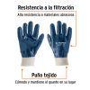 15244 - Guantes de algodón recubiertos de nitrilo puño tejido,TRUPER