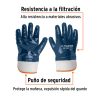 15245 - Guantes de algodón recubiertos de nitrilo, puño de seguridad