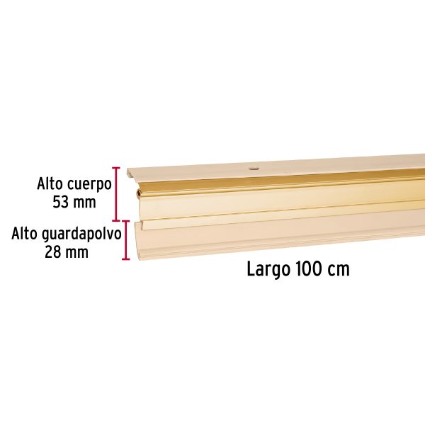 49882 - Guardapolvo automático 100 cm dorado, HERMEX
