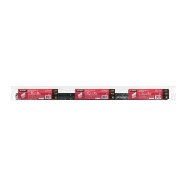 43033 - Guardapolvo fijo de 100 cm, negro, HERMEX
