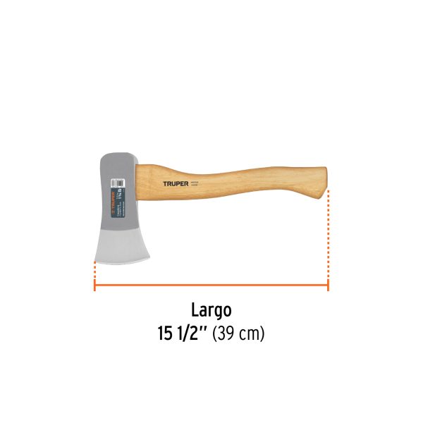 11709 - Hacha cazadora 1-3/4 lb, mango hickory 15', Truper