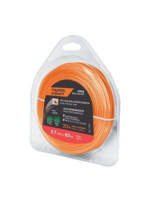 15966 - Hilo cuadrado dual p/desbrozadora,2.7mm x 63m,blíster EXPERT