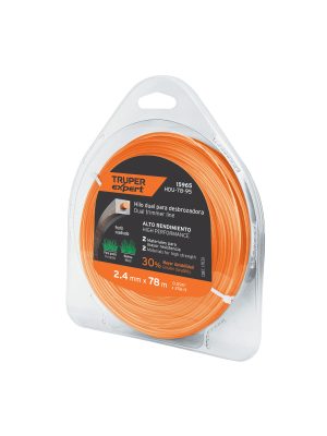 15965 - Hilo cuadrado dual p/desbrozadora, 2.4mm x78m,blíster EXPERT