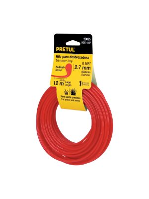 HIDE-105P.jpg 20025 - Hilo redondo, para desbrozadora, 2.7mm x12m, tarjeta, PRETUL