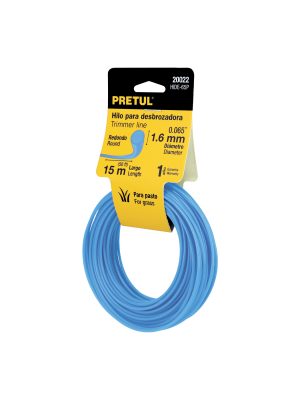 HIDE-65P.jpg 20022 - Hilo redondo, para desbrozadora, 1.6mm x15m, tarjeta, PRETUL