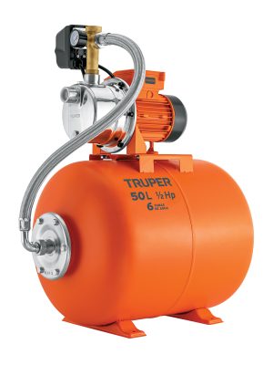 12254 - Equipo hidroneumático 50L, bomba Jet inox. 1/2 HP, TRUPER