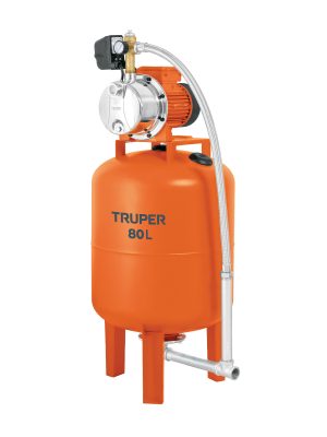 104049 - Equipo hidroneumático 80L, bomba jet inox. 1 HP, TRUPER