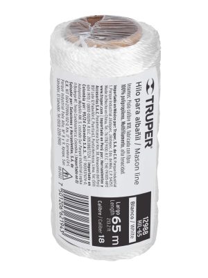 HIL-65E1.jpg 12988 - Carrete con 65 m de hilo para albañil blanco, Truper