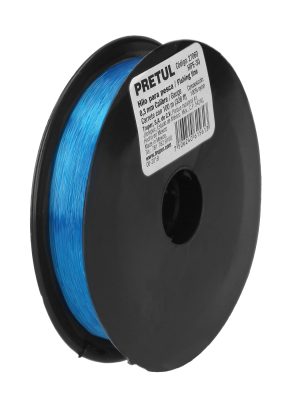 27060 - Carrete con 100 m de hilo para pesca azul calibre 0.30 mm