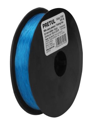 27061 - Carrete con 100 m de hilo para pesca azul calibre 0.40 mm