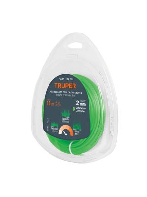 17606 - Hilo redondo, para desbrozadora, 2mm x 15m, blíster TRUPER