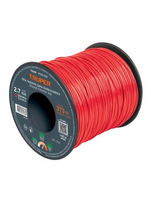 17649 - Hilo redondo, para desbrozadora 2.7mm x 373m, carrete TRUPER
