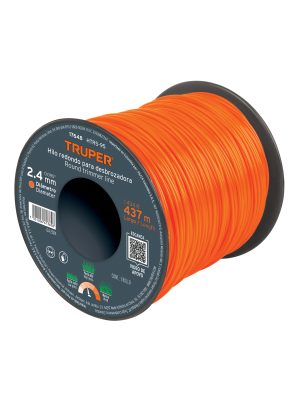 17648 - Hilo redondo, para desbrozadora, 2.4mm x 437m,carrete,TRUPER