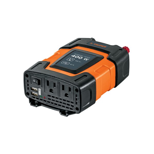 10449 - Inversor de corriente de 400 W con puertos USB, Truper