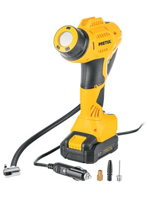 INFI-20P.jpg 29074 - Inflador de aire, 20V, 1 batería 2Ah, PRETUL