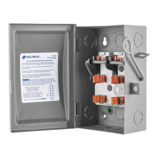 46020 - Interruptor de seguridad 2 polos, 30 A, Volteck