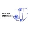 45871 - Interruptor de 1 polo 15A, enchufable, a granel, VOLTECK