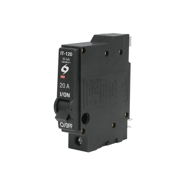 45872 - Interruptor de 1 polo 20A, enchufable, a granel, VOLTECK