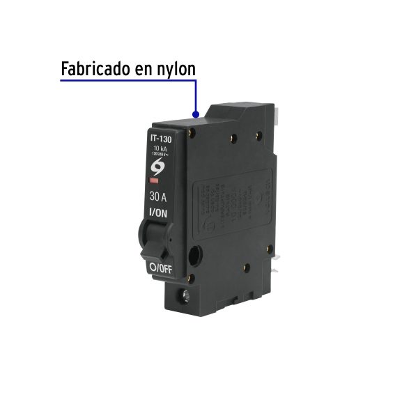 46702 - Interruptor de 1 polo 30A, enchufable, VOLTECK