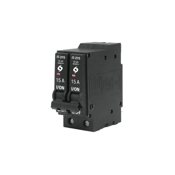 46703 - Interruptor de 2 polos 15A, enchufable, VOLTECK