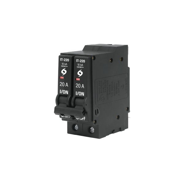 46704 - Interruptor de 2 polos 20A, enchufable, VOLTECK