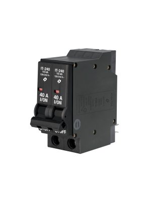 47511 - Interruptor de 2 polos 40A, enchufable, VOLTECK
