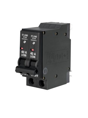 45879 - Interruptor de 2 polos 40A, enchufable, a granel, VOLTECK