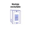 45880 - Interruptor de 2 polos 50A, enchufable, a granel, VOLTECK