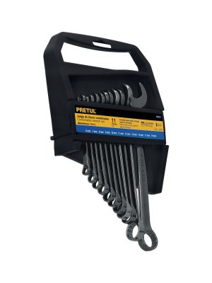 26078 - Juego de 11 llaves combinadas mm, acabado gun metal, Pretul