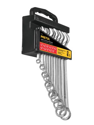 21990 - Juego de 11 llaves combinadas std, PRETUL