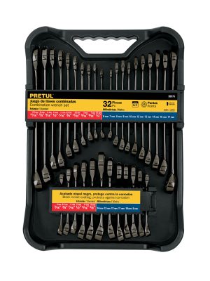 J-2032MPG.jpg 26076 - Juego de 32 llaves combinadas std y mm, gun metal, Pretul